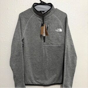 The North Face Canyonlands Mens S Gray 1/2 Zip Pullover Sweater Outdoors